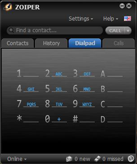 VoIP Crave VOIP software phone by Zoiper